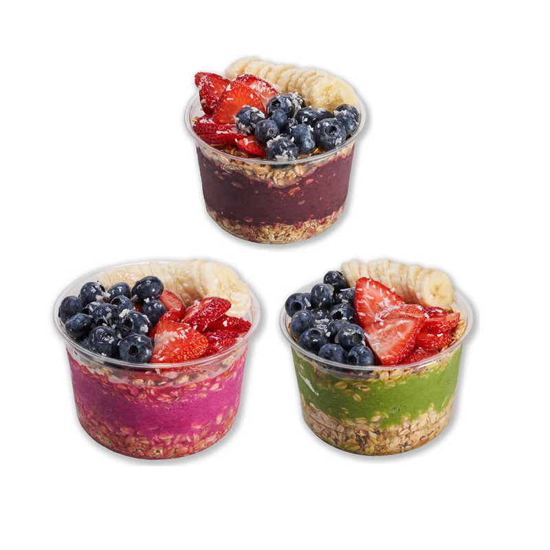 Three Acai Bowls